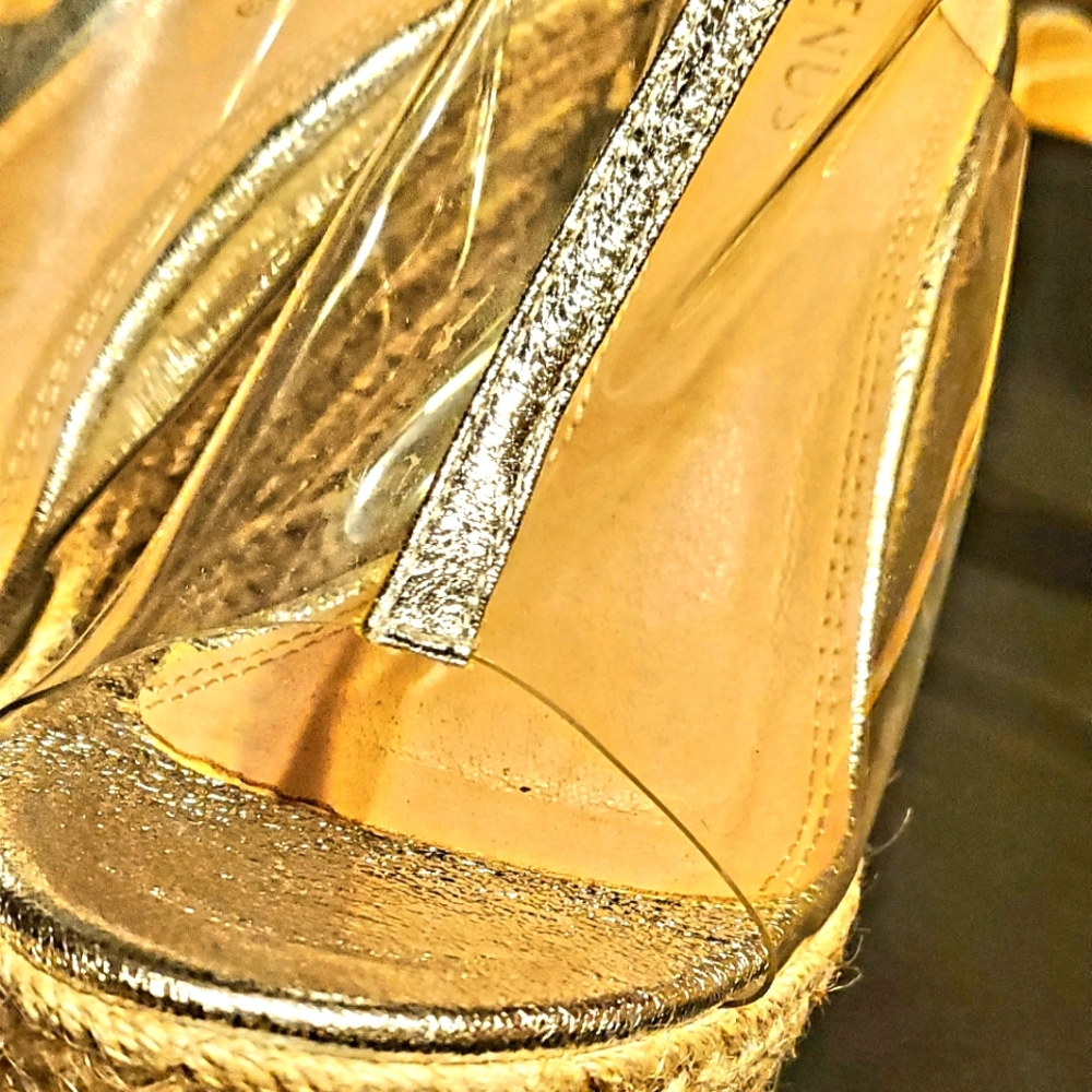 Transparent Wedges.... NWOT